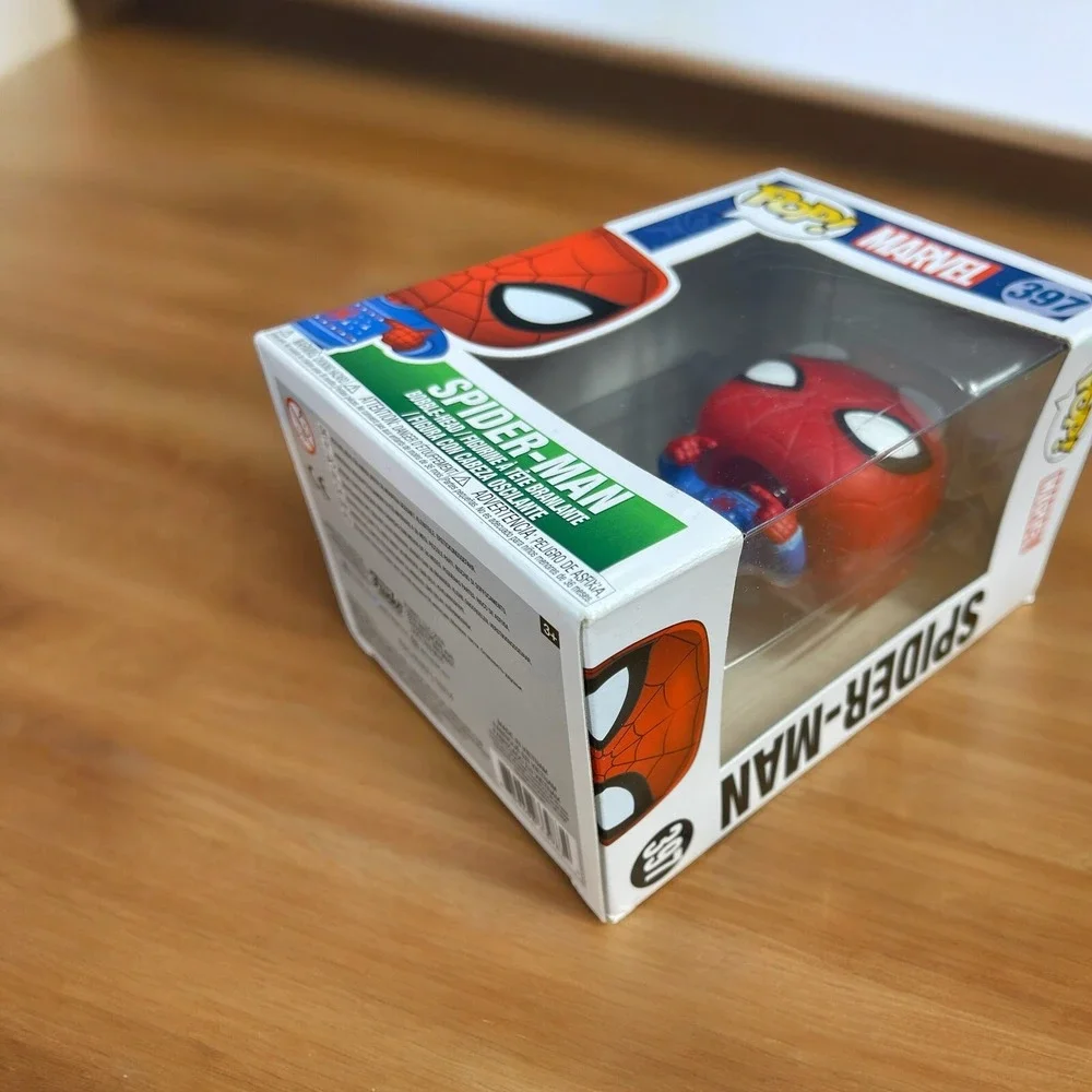 Lot Of 2 Funko Pop! Marvel Spider-Man Vinyl Figures #397 & #470 Bobble Heads‎